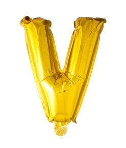 Folie ballon V, guld 41 cm