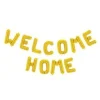 Folieballon Welcome home, guld