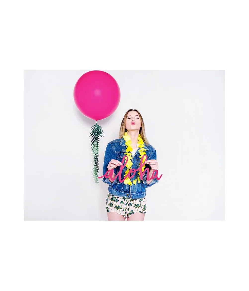 Fuchsia jumbo ballon, 1 stk