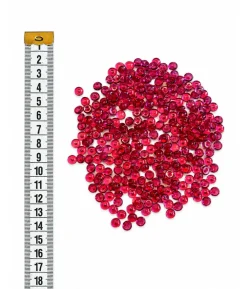 Fuchsia konfetti perler, 7mm