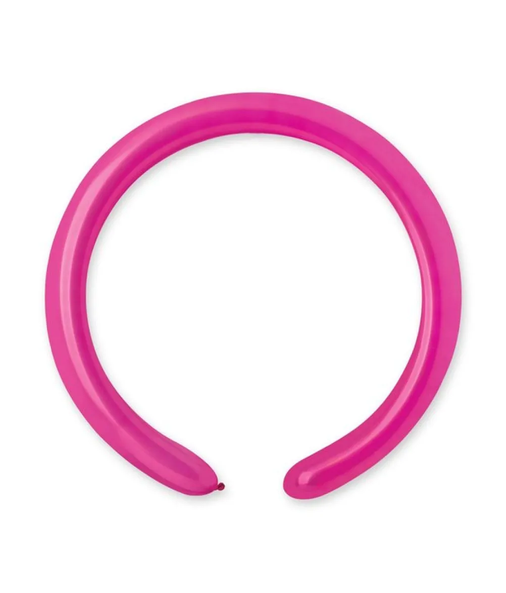 Fuchsia modellerballoner, 100 stk