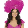 Fuchsia samba fjerhovedpynt