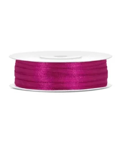 Fuchsia satinbånd 3mm
