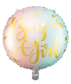 Gender reveal - Boy or Girl folieballon, 35 cm