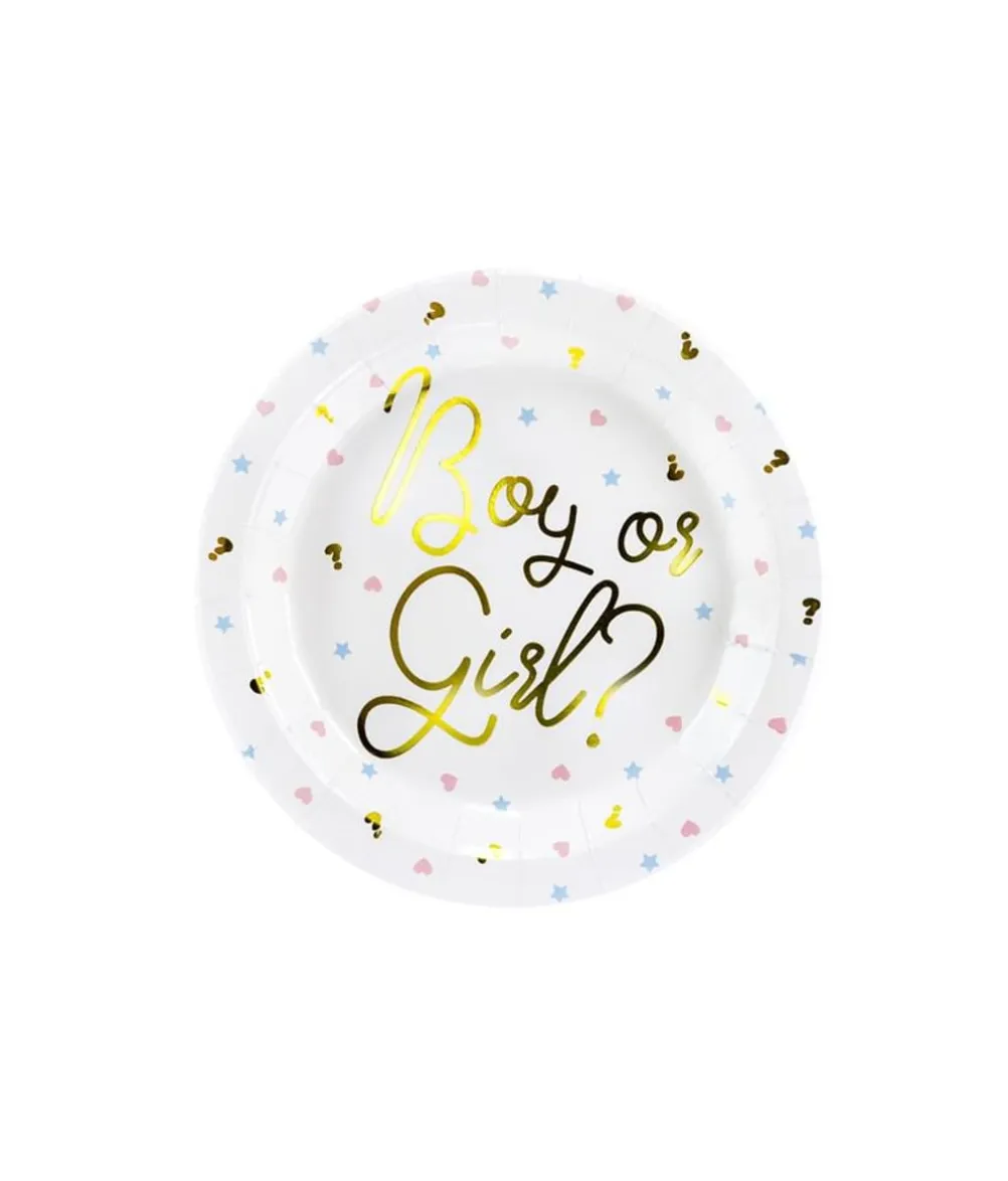 Gender reveal - Boy or Girl tallerken, 23 cm