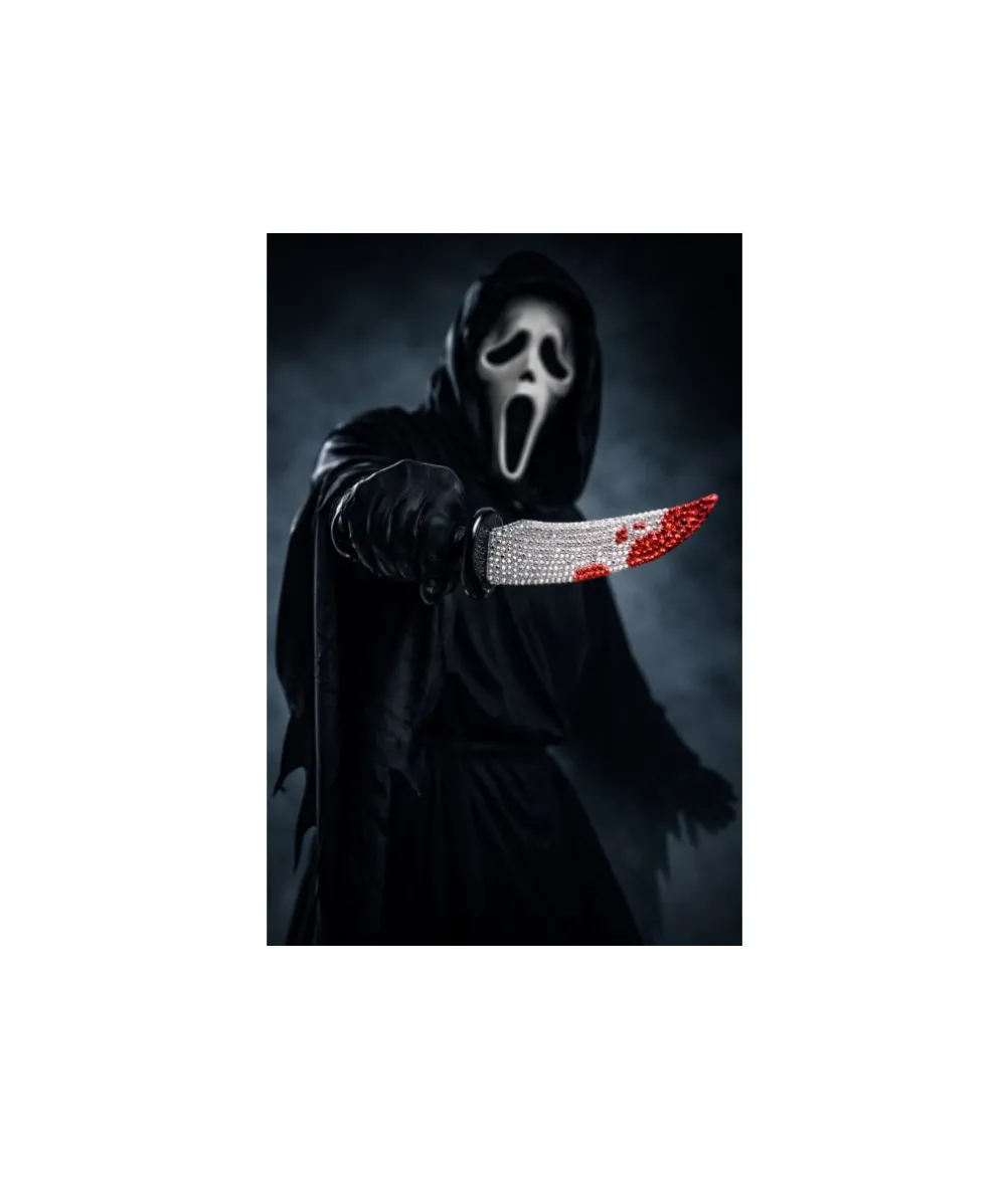 Ghost Face Bling kniv, 26 cm