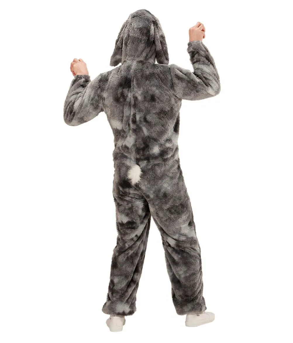 Grå kanin kostume