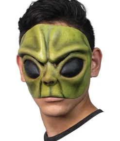 Grøn alien halvmaske