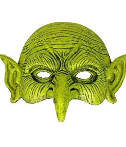 Grøn hekse halvmaske
