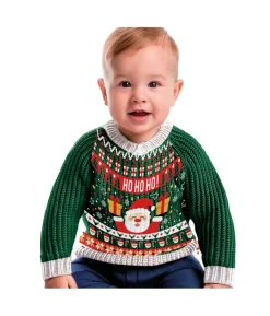 Grøn julesweater