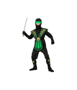 Grøn kombat ninja kostume