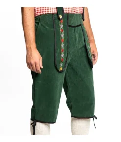 Grønne tyrolerbukser, lang