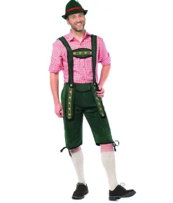 Grønne tyrolerbukser, lang
