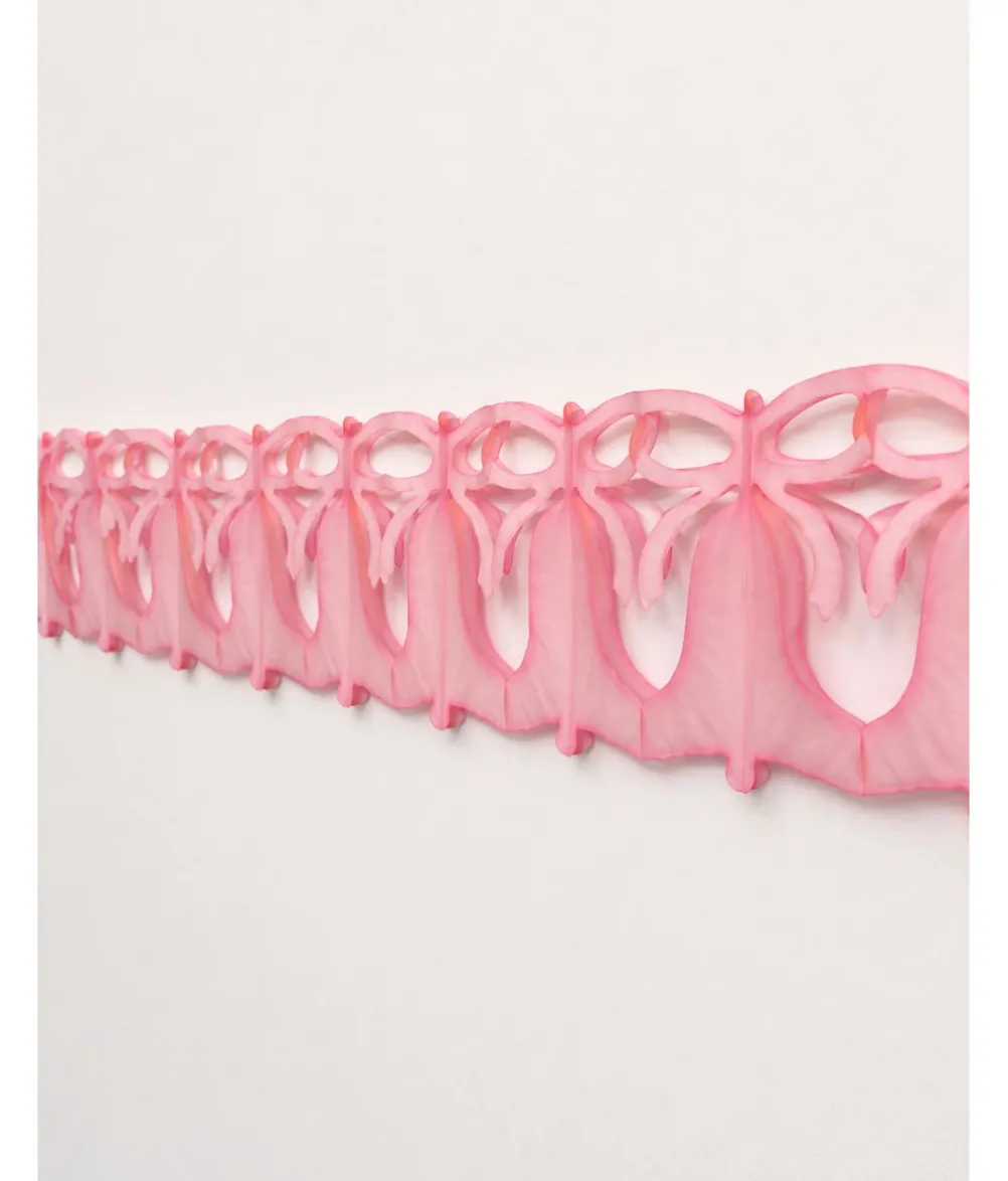 Guirlande med rosa klokker, 3,6 m