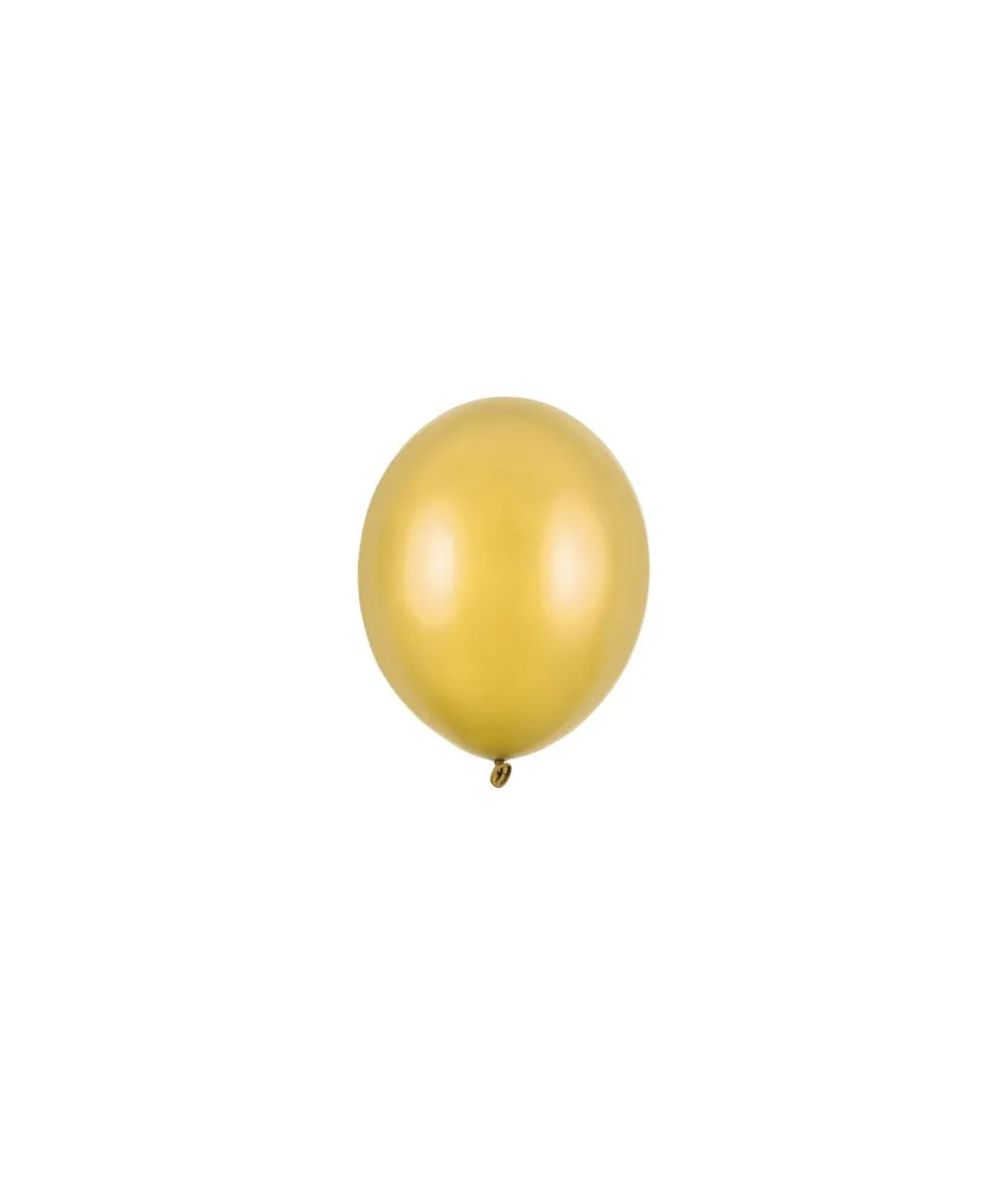 Guld balloner, 100 stk metallic 5"