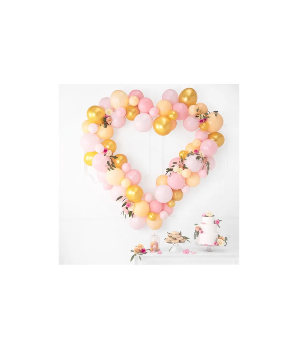 Guld balloner, 100 stk metallic 5"
