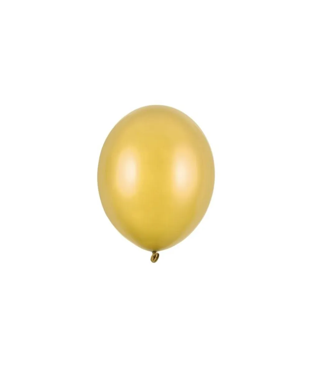 Guld balloner, 100 stk metallic 5"