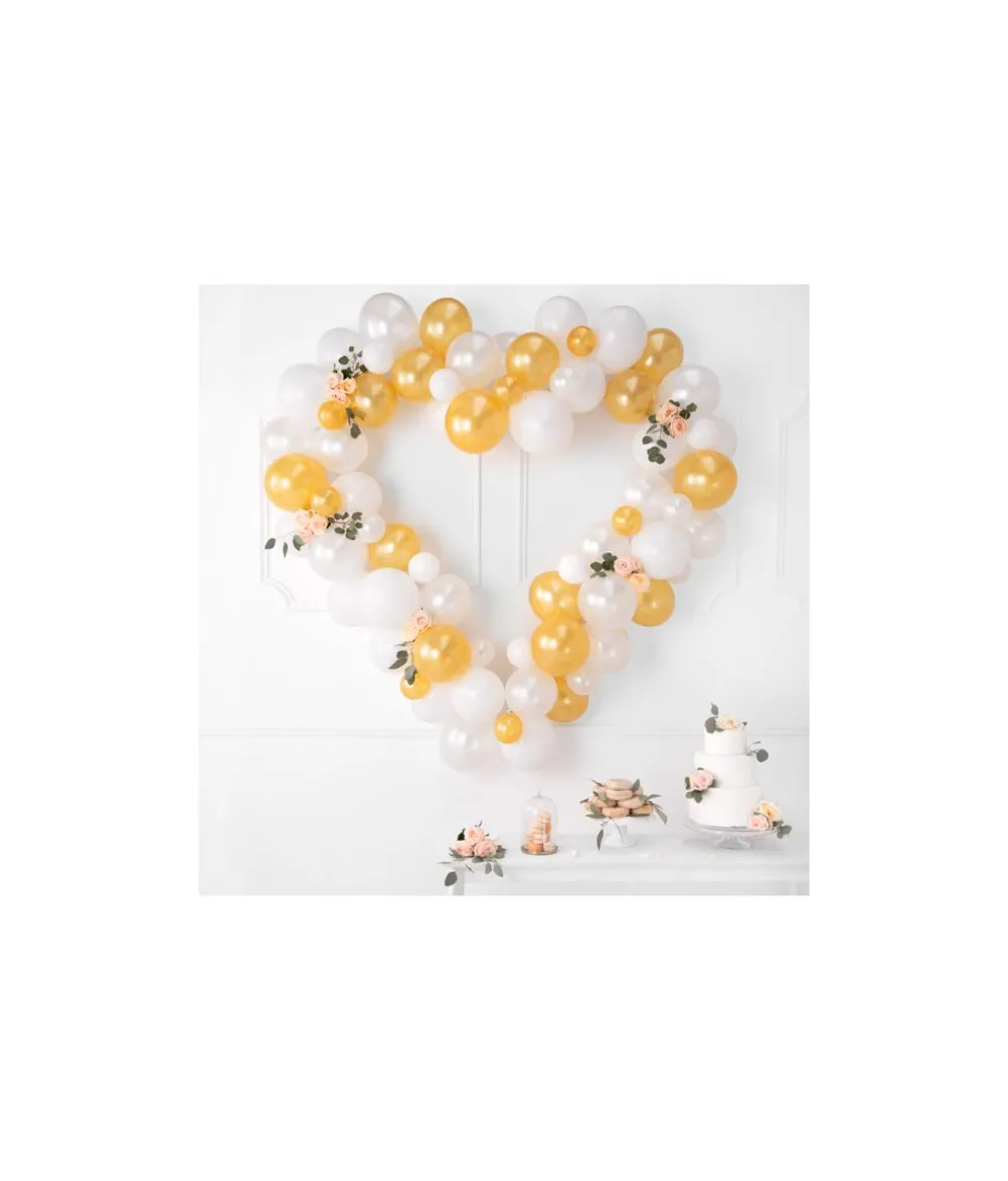 Guld balloner, 100 stk metallic 5"