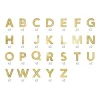 Guld bogstav stickers