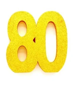 Guld borddekoration 80