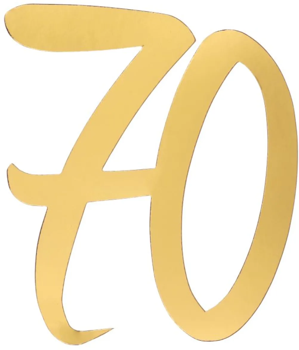 Guld deko tal, 70 år