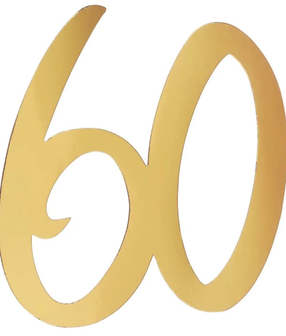 Guld deko tal, 60 år