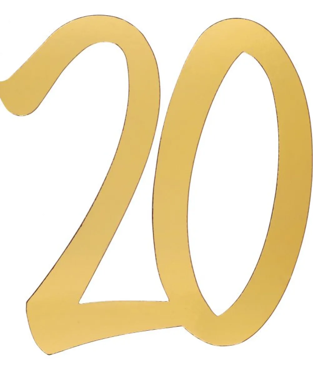 Guld deko tal, 20 år