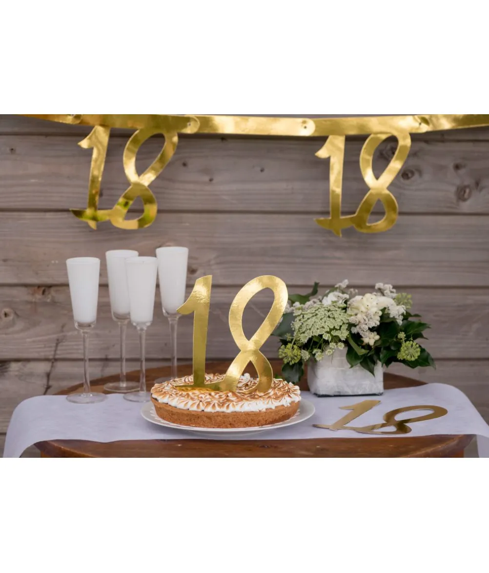 Guld deko tal, 18 år