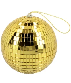Guld discokugle, 15 cm