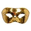 Guld diskokugle halvmaske