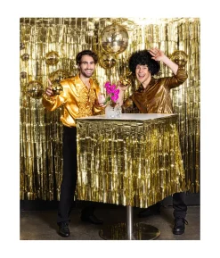 Guld diskokugler, 6 stk
