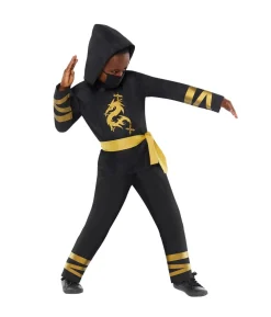 Guld drage ninja kostume