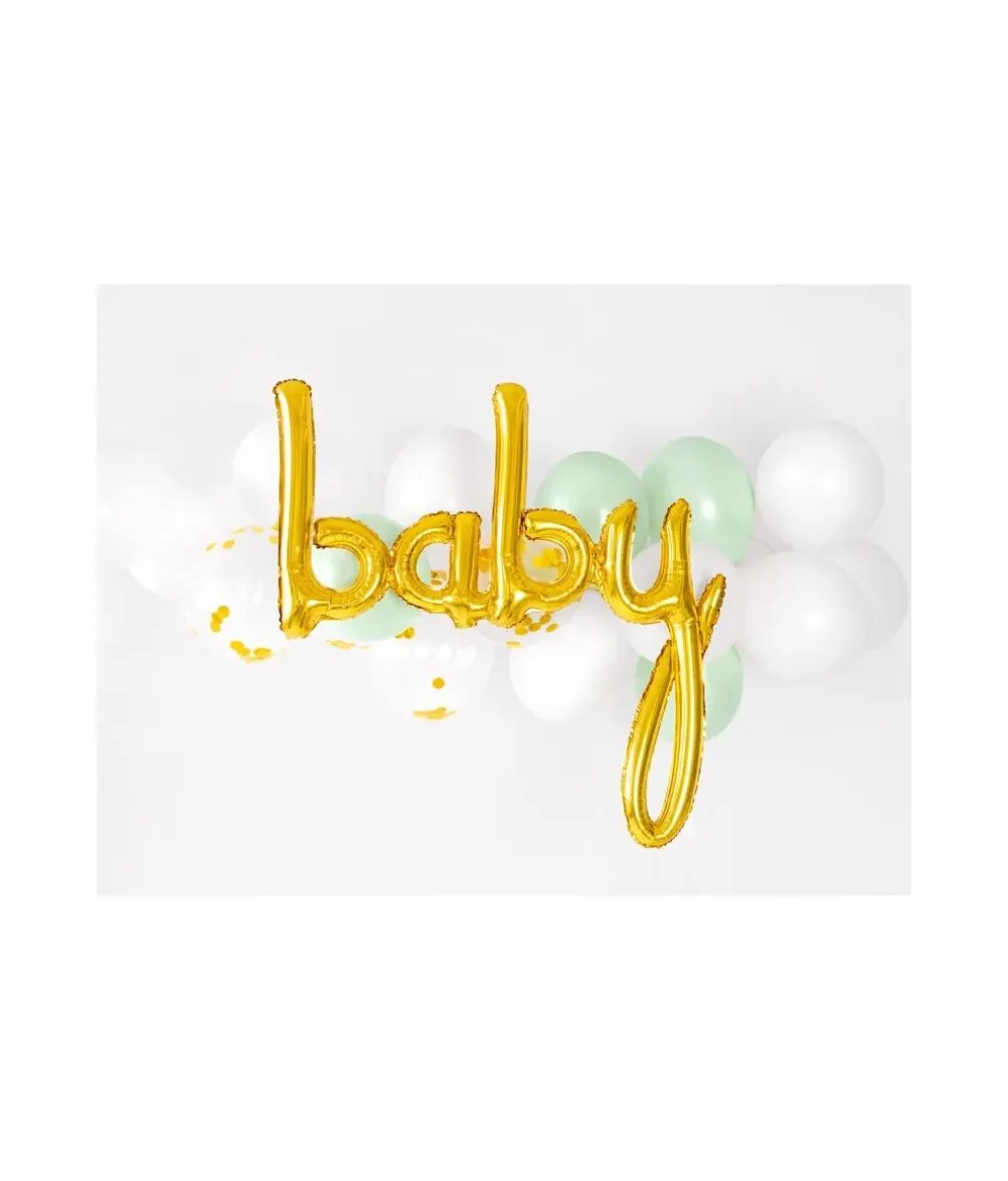 Guld folieballon Baby