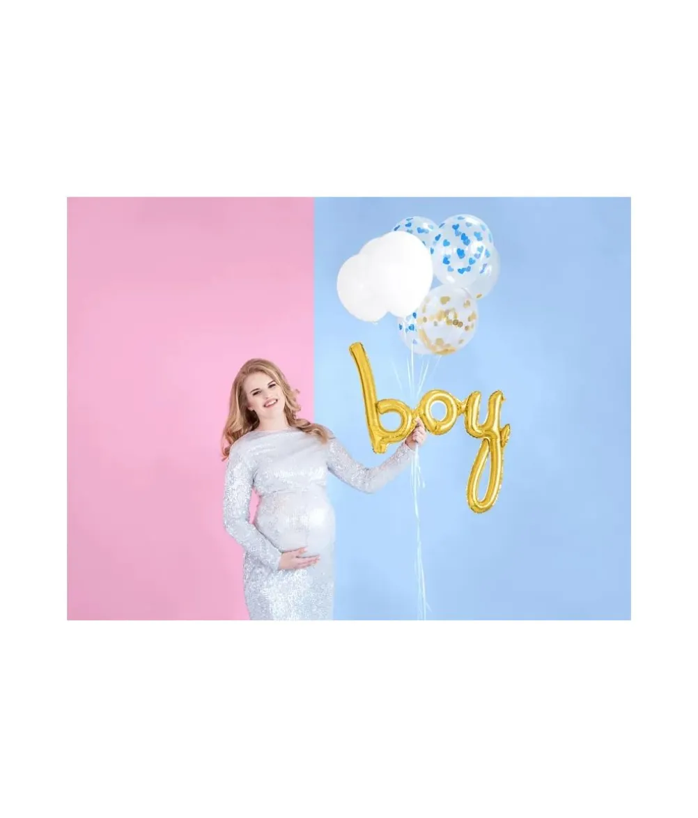 Guld folieballon, boy