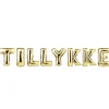 Guld folieballoner TILLYKKE