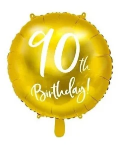 Guld folieballon 90 år