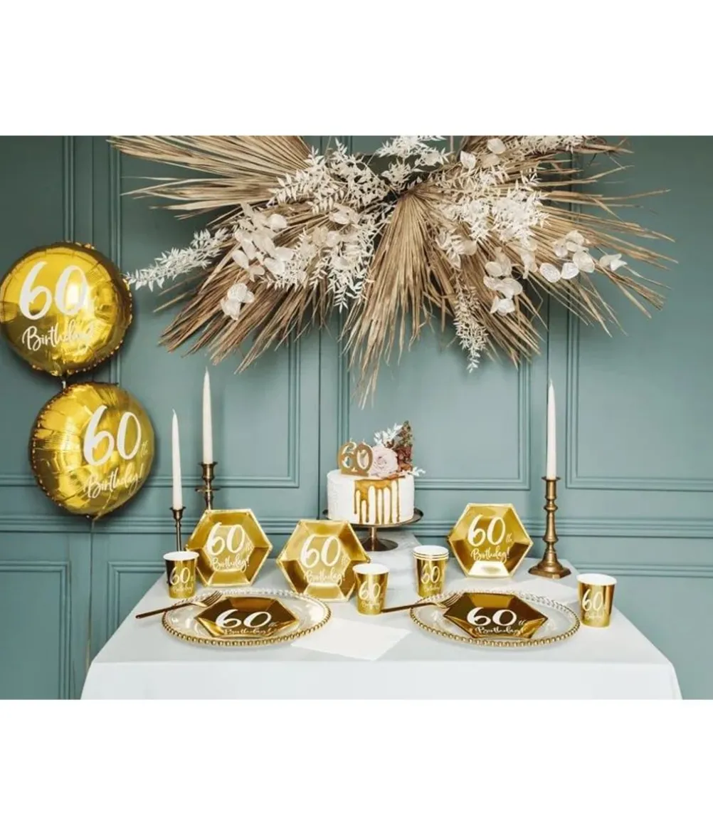 Guld folieballon 60 år