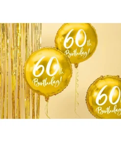 Guld folieballon 60 år