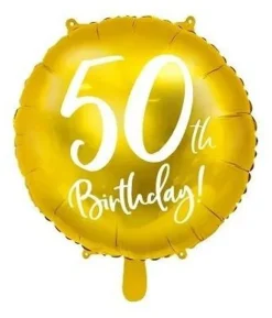 Guld folieballon 50 år