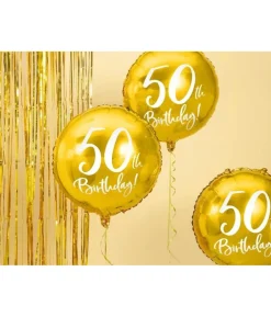 Guld folieballon 50 år