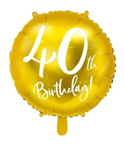 Guld folieballon 40 år
