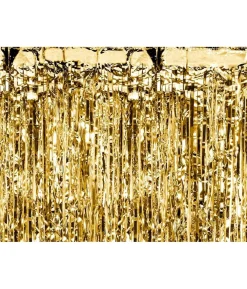 Guld folie dørgardin