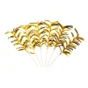 Guld frynse cocktailsticks, 20 stk