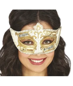 Guld halvmaske med noder