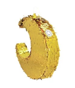 Guld halvmåne pinata