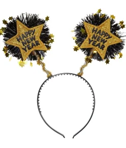 Guld Happy New Year hårbøjle