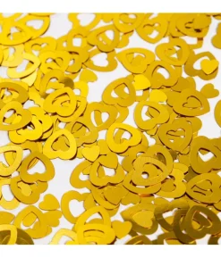 Guld hjerte konfetti