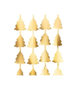 Guld juletræer backdrop