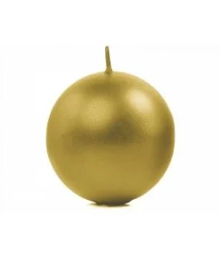 Guld kuglelys, 6 cm