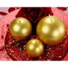 Guld kuglelys, 8 cm